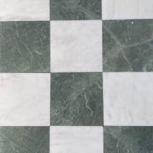 Checkerboard Pattern Marble Mosaic