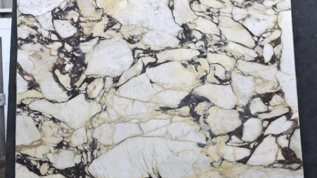 Calacatta Viola purple marble slab with red veining, batch 1636-5M