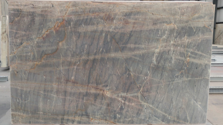 Amazon Fire honed brown quartzite slab, batch 1602-3Q