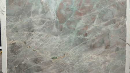 Amazonica green quartzite slab, batch 1280B-1Q