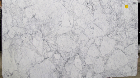 Arabescato Venatino honed white marble slab, batch 1027B-3M