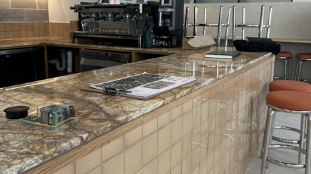 Baroque Honed Cafe Counter