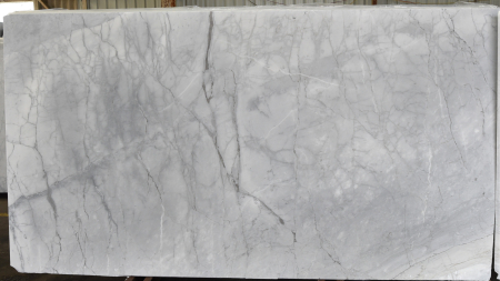 Bianco Alpi white marble slab, batch 1114-1M