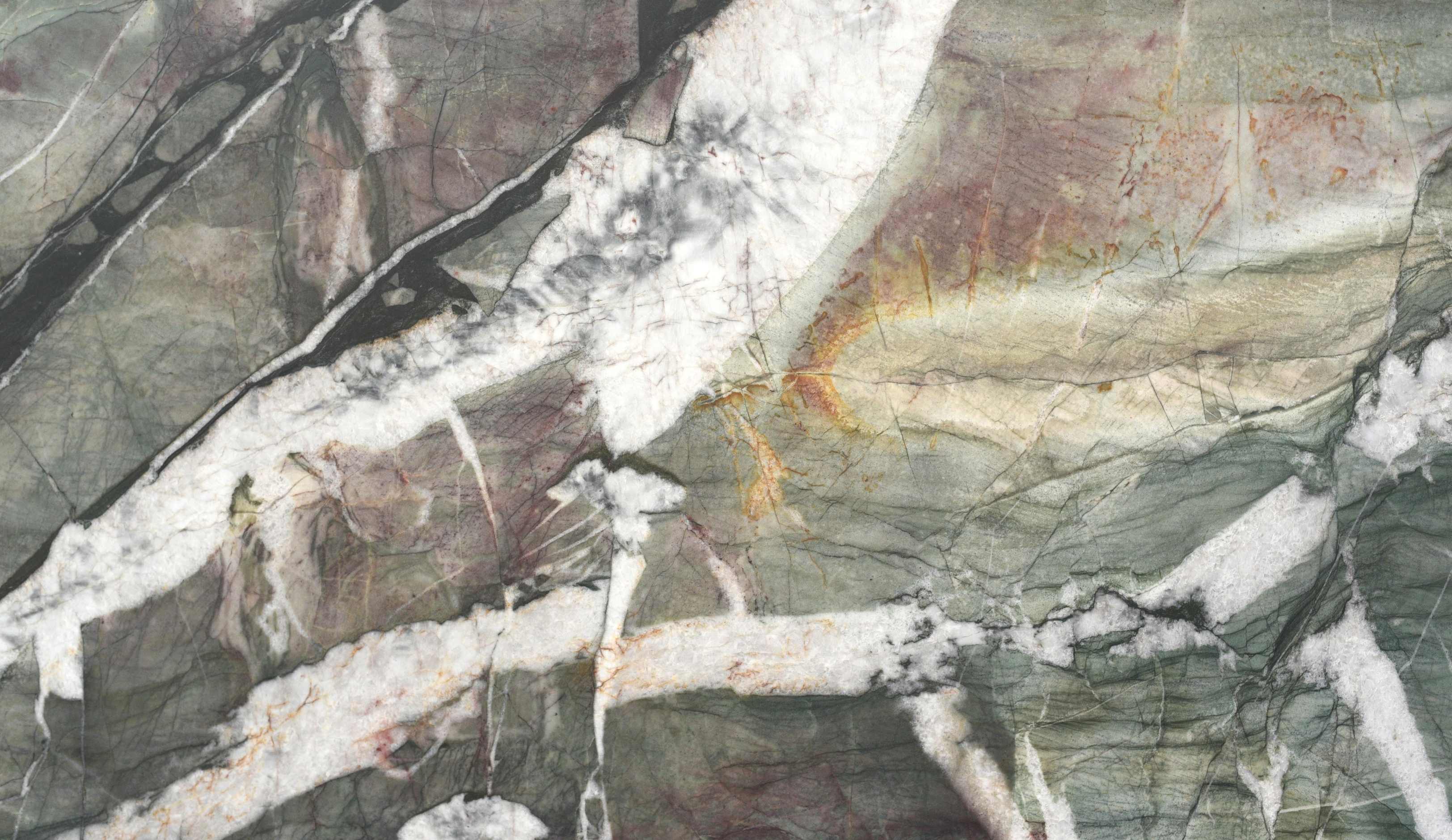 Botanic Crystal green quartzite slab