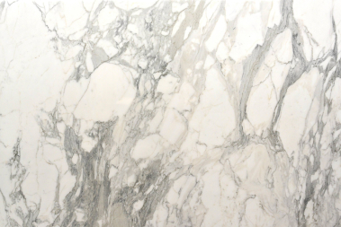 Calacatta Oro white marble slab with grey veining