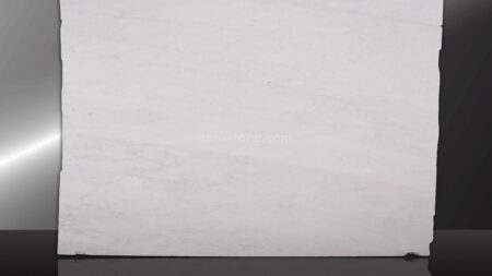Carrara white marble slab with grey veining, batch 681-6M