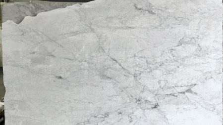Carrara white marble slab with grey veining, batch 880-3M
