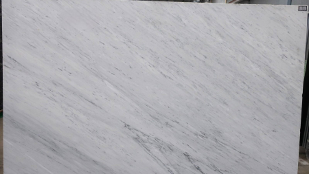 Carrara white marble slab with grey veining, batch 928-5M