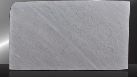 Carrara white marble slab with grey veining, batch 762-2M