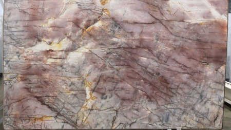 Cosmopolitan honed pink quartzite slab, batch 1447-3Q