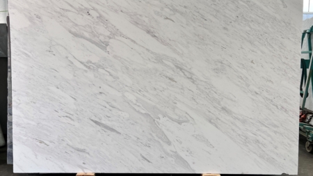 Glacier White honed dolomite slab, batch 1538-1D