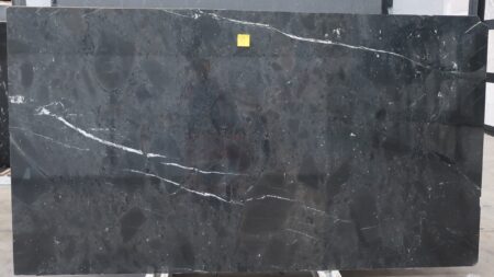 Negresco polished black quartzite slab, batch 671B-3G