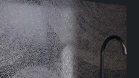 Infinity Holos Vik Black Porcelain Slabs Kitchen Benchtop