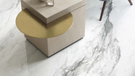 Infinity Renoir Porcelain Slabs Living Floor