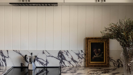 Infinity Calacatta Viola Porcelain Slabs Kitchen Benchtop