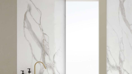 Infinity Calacatta Oro Porcelain Slabs Bathroom Vanity