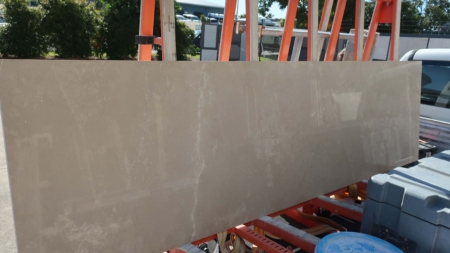 Leonardo Beige polished limestone slab, batch 854B-6M