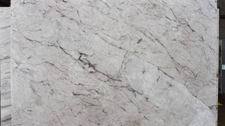 Oxus White honed quartzite slab, batch 1363-1Q