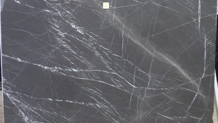 Pietra Grey limestone slab with taupe veining, batch 1030B-4L