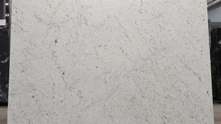 River White honed cream granite slab with grey veining, batch 1517B-1G