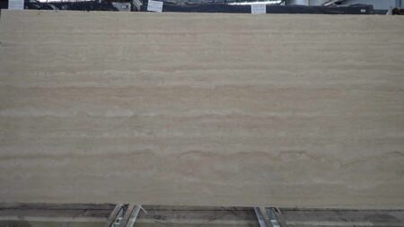Roman Classico honed travertine slab, batch 1526B-2T