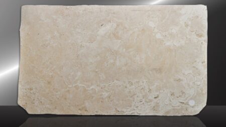Romantic Roman – Premium beige travertine slab, batch 391-3T