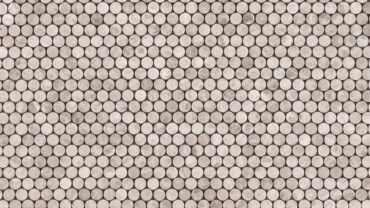 Silver Casa Limestone Penny Round Mosaic