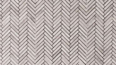Silver Casa Limestone Herringbone Mosaic