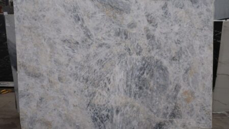 Silver Grey Premium A Plus travertine slab, batch 1189B-4T