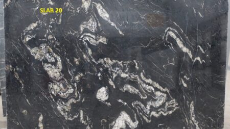 Universe Black granite slab, batch 730B-4G