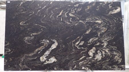 Universe Black leathered granite slab, batch 1344B-2G
