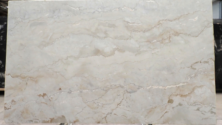 Vaucluse White honed cream dolomite slab, batch 1513B-5D