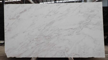 Volakas honed white dolomite slab, batch 1445B-1D