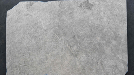 Chambord Grey honed limestone slab, batch 1679B-1L