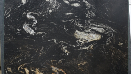 Universe Black leathered granite slab, batch 1671-3G
