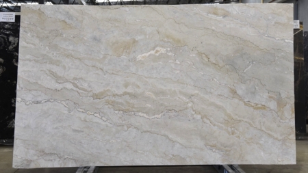 Vaucluse White honed cream dolomite slab, batch 1675B-4D