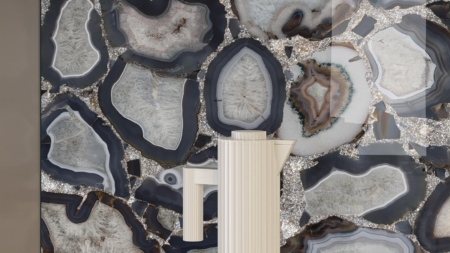 Infinity Provencale Porcelain Slabs Washroom