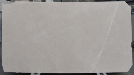 French Vanilla polished cream and beige marble slab with white veining, batch 1628V-2M