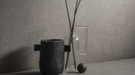 Infinity ARKEON Sandstone Grey Porcelain Slabs Feature