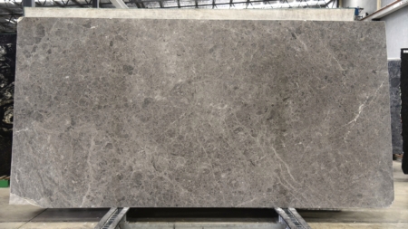 Mangrove honed brown marble slab with white veining, batch 1694-3M