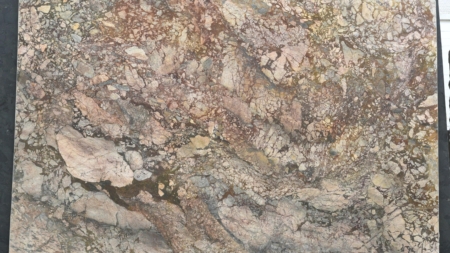 Drago honed brown marble slab, batch 1701-3M