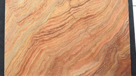 Vinicunca honed rust travertine slab, batch 1701-7T