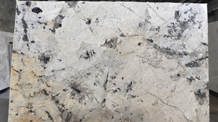 Aspen White honed granite slab, batch 1719V-3G