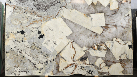 Patagonia honed white and cream quartzite slab, batch 1703-2Q