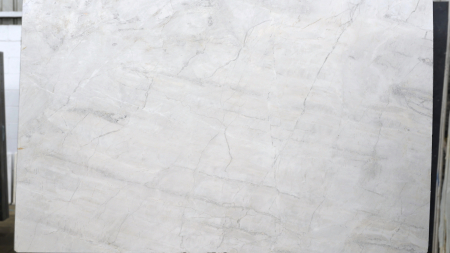 Elegant White honed dolomite slab white grey veining