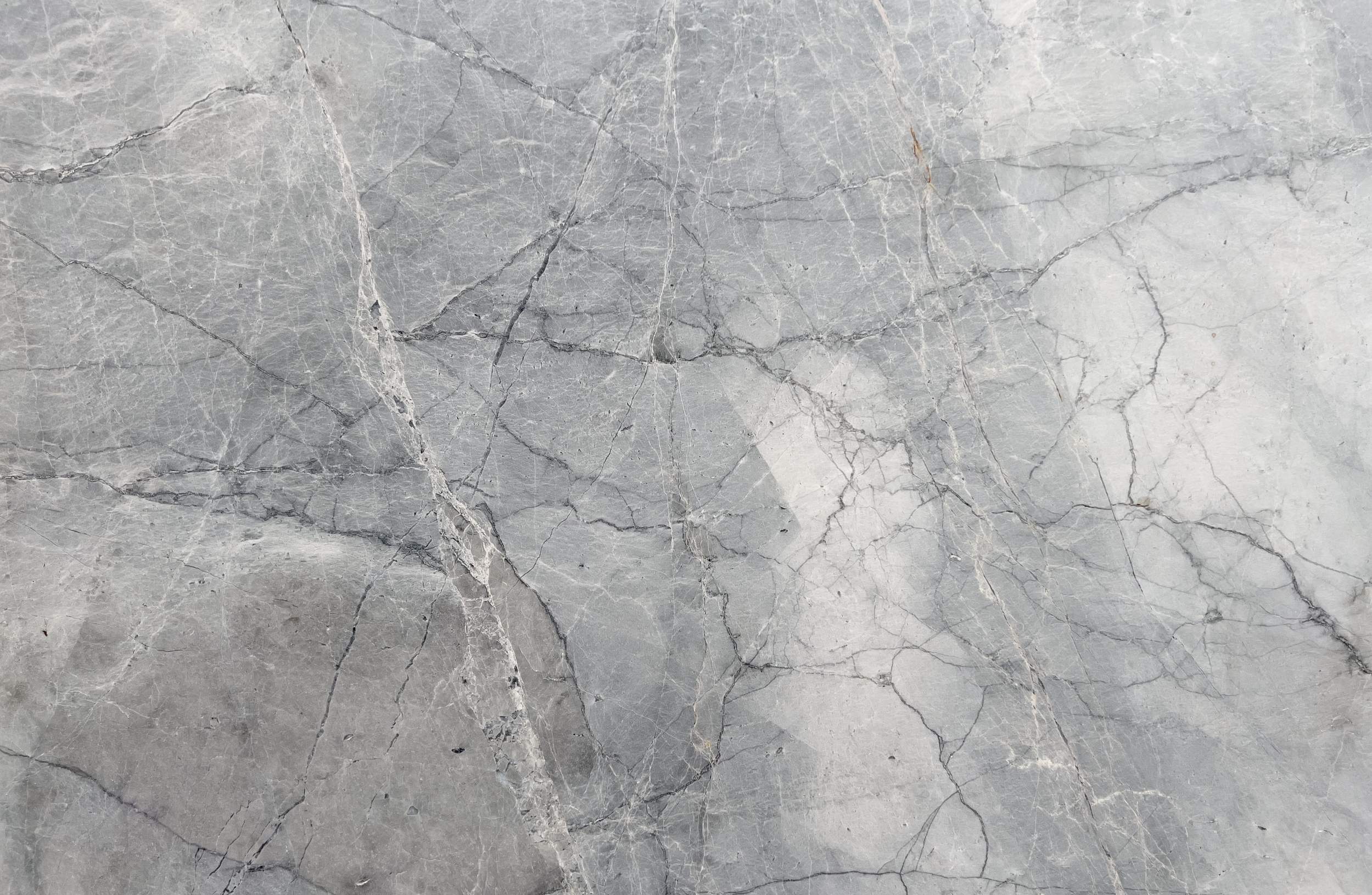 Platinum Grey honed grey marble slab