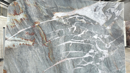 Daintree honed green quartzite slab