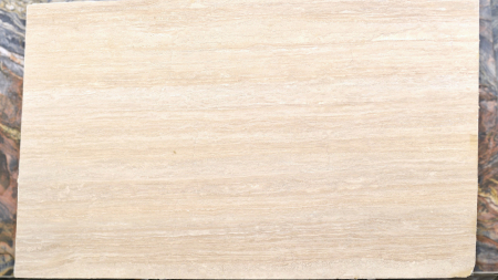 Romantic Roman – Premium Vein Cut beige travertine slab, batch 1727B-4T