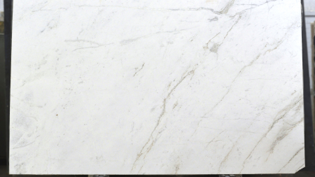 Valentina honed white marble slab with grey veining, batch 1754-1M