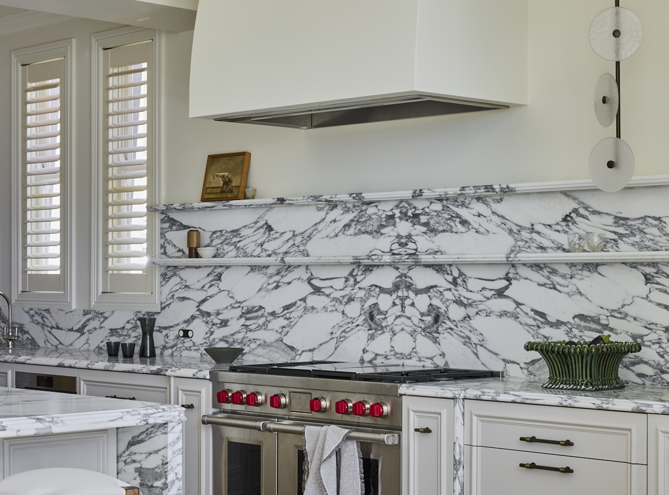 Arabescato Corchia White Marble Kitchen Benchtop